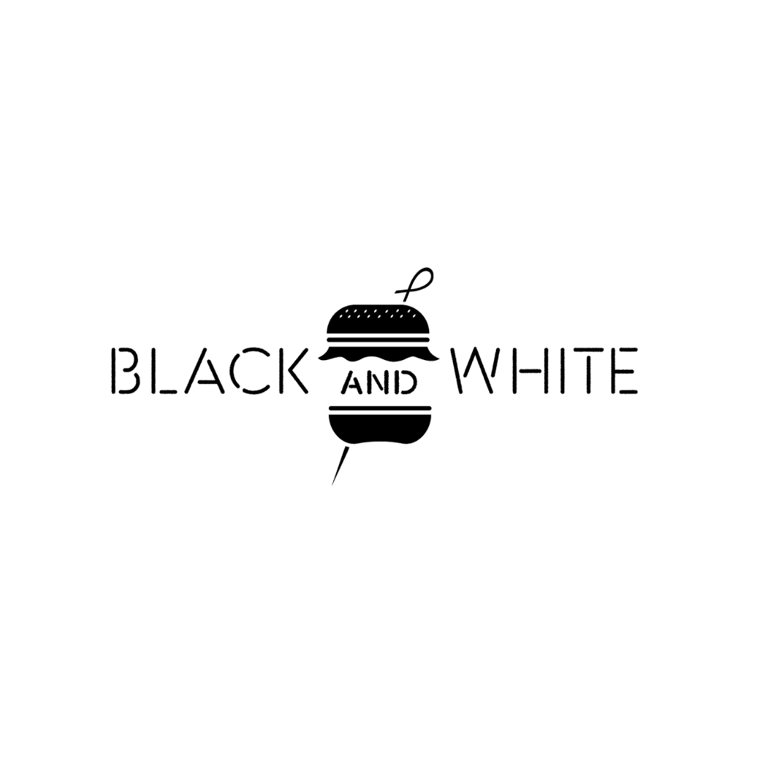 logo enseigne Black And White Burger
