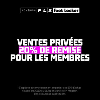 Ventes privées foot locker